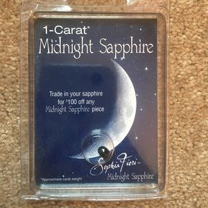 1 carat midnight sapphire gemstone